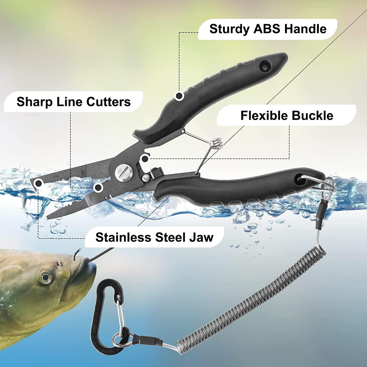 Fishing Pliers Multifunctional Stainless Steel Saltwater Fish Line