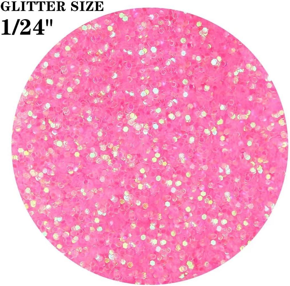 TORC Holographic Chunky Glitter Set, 24 Colors 8.5 oz, Fine Chunky Glitter  for Resin Crafts Cosmetic Nail Art Christmas Ornaments