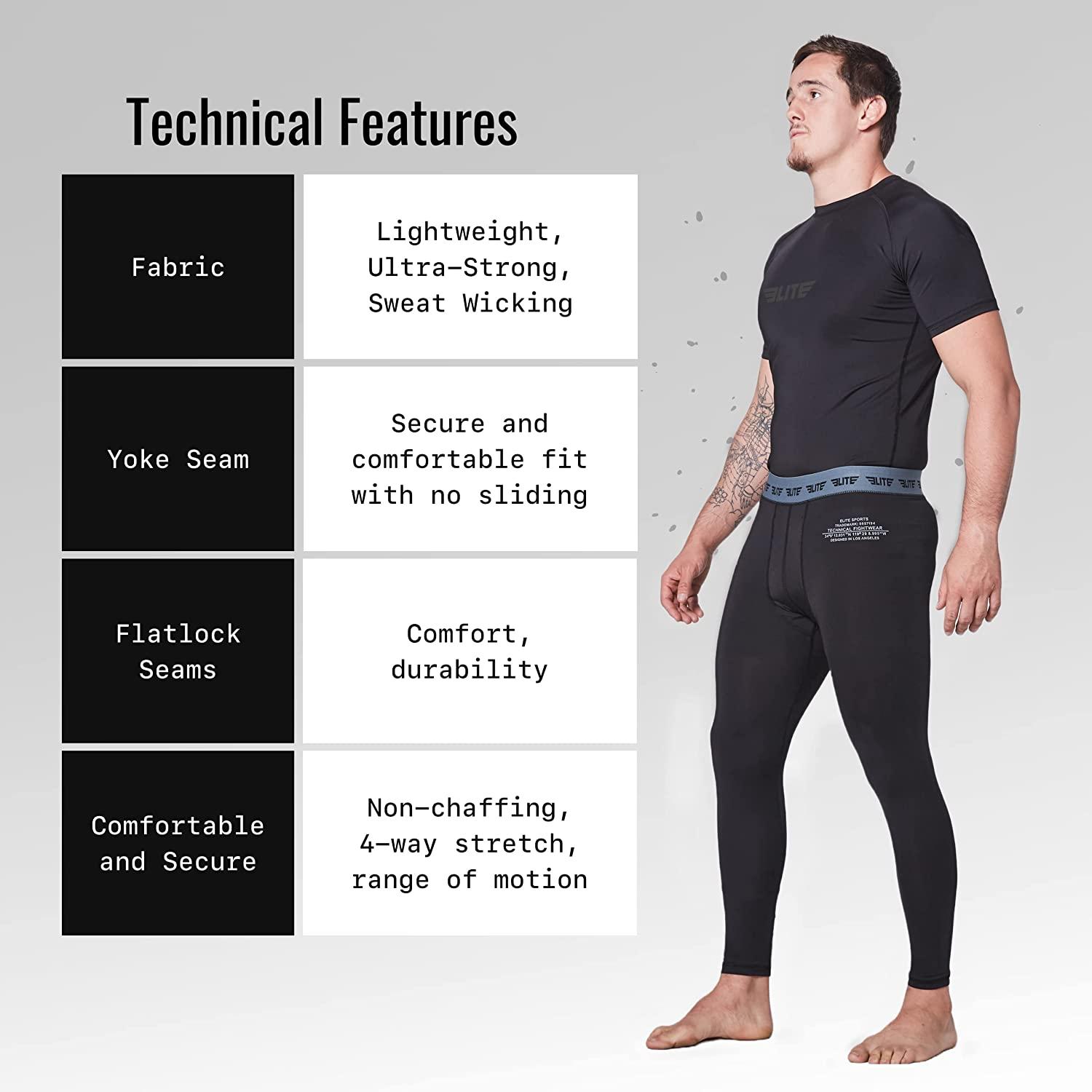 OSS - Men's 3/4 Compression Tight Pants Kneepads, Quick-Drying. Best F –  OSS Combat Sports