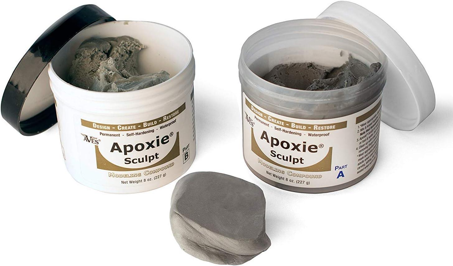 Apoxie Sculpt - 2 Part Modeling Compound A & B - 1 Pound, Natural