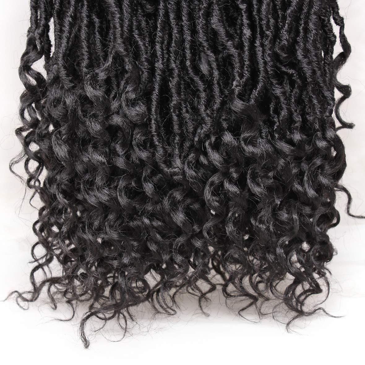 Leeven 24 Inch Long Messy Faux Locs Crochet Braids Hair 6 Packs Natura –  EveryMarket
