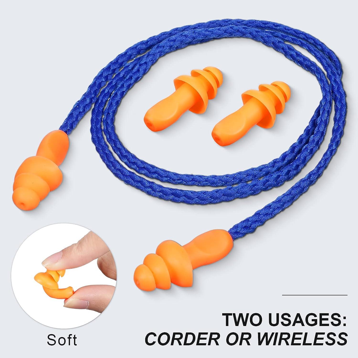 Custom Logo Industrial Comfortable Soundproof Earplug Colorful Silicone Ear  Plug with Fabric Cord - China Ear Plugs, Earplugs