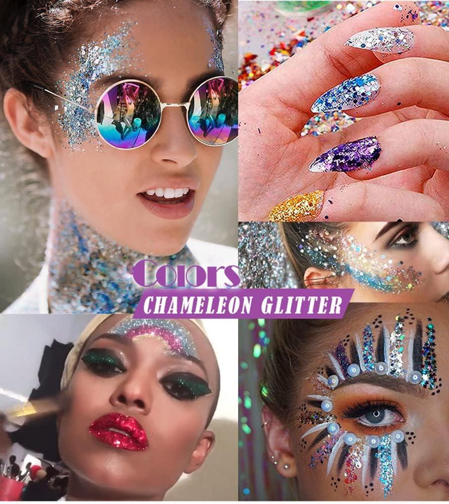 Body Glitter Gel Face Glitter Makeup Long Lasting Mermaid Sequins - China  Face Glitter and Body Glitter Gel price