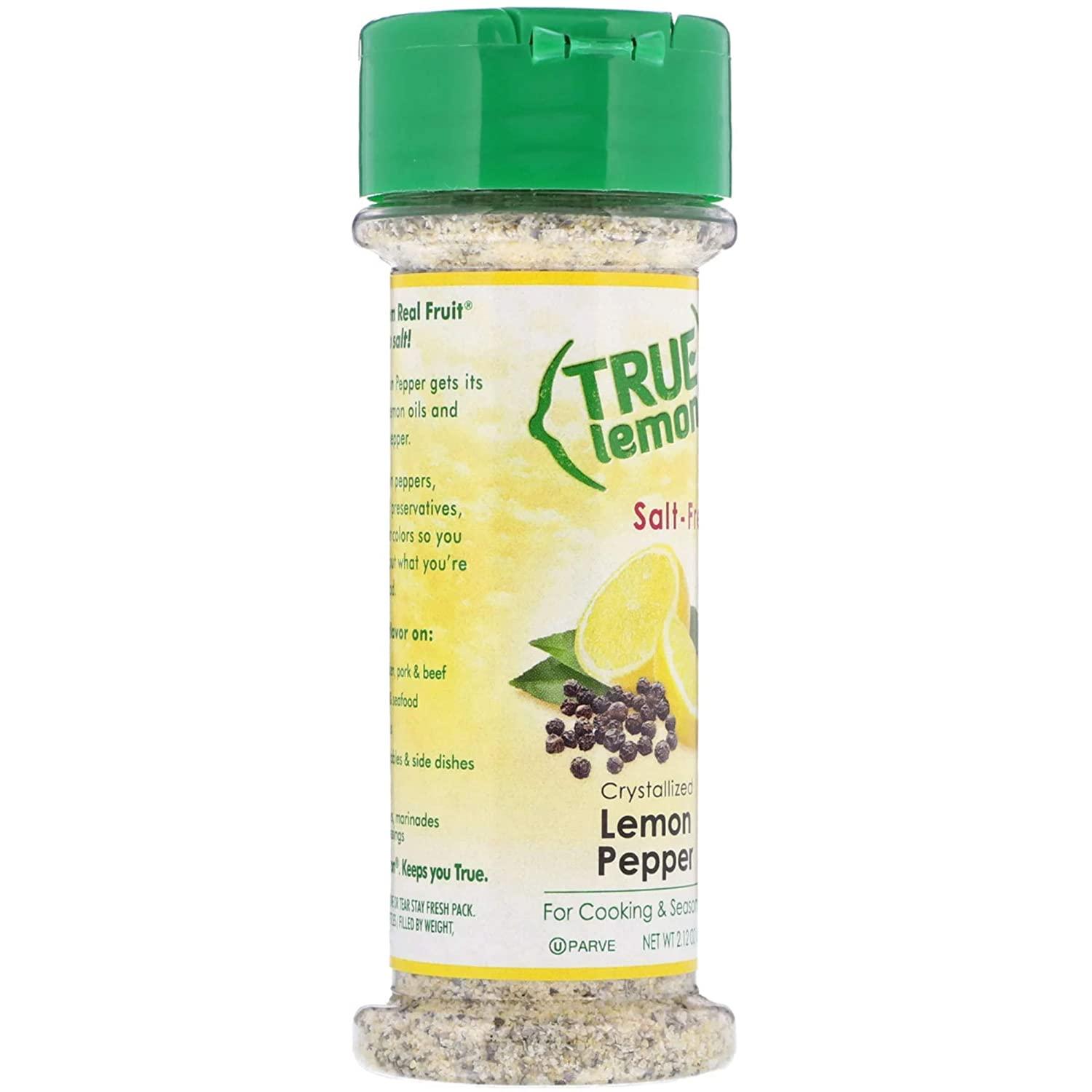 True Lemon Pepper Seasoning (2 pack) Natural Ingredients, No Salt, No Gluten