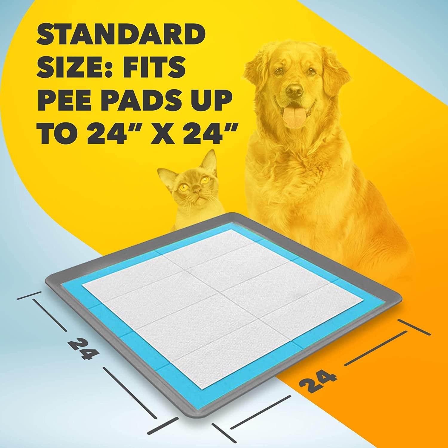Skywin Dog Puppy Pad Holder Tray - No Spill Pee Pad Holder for