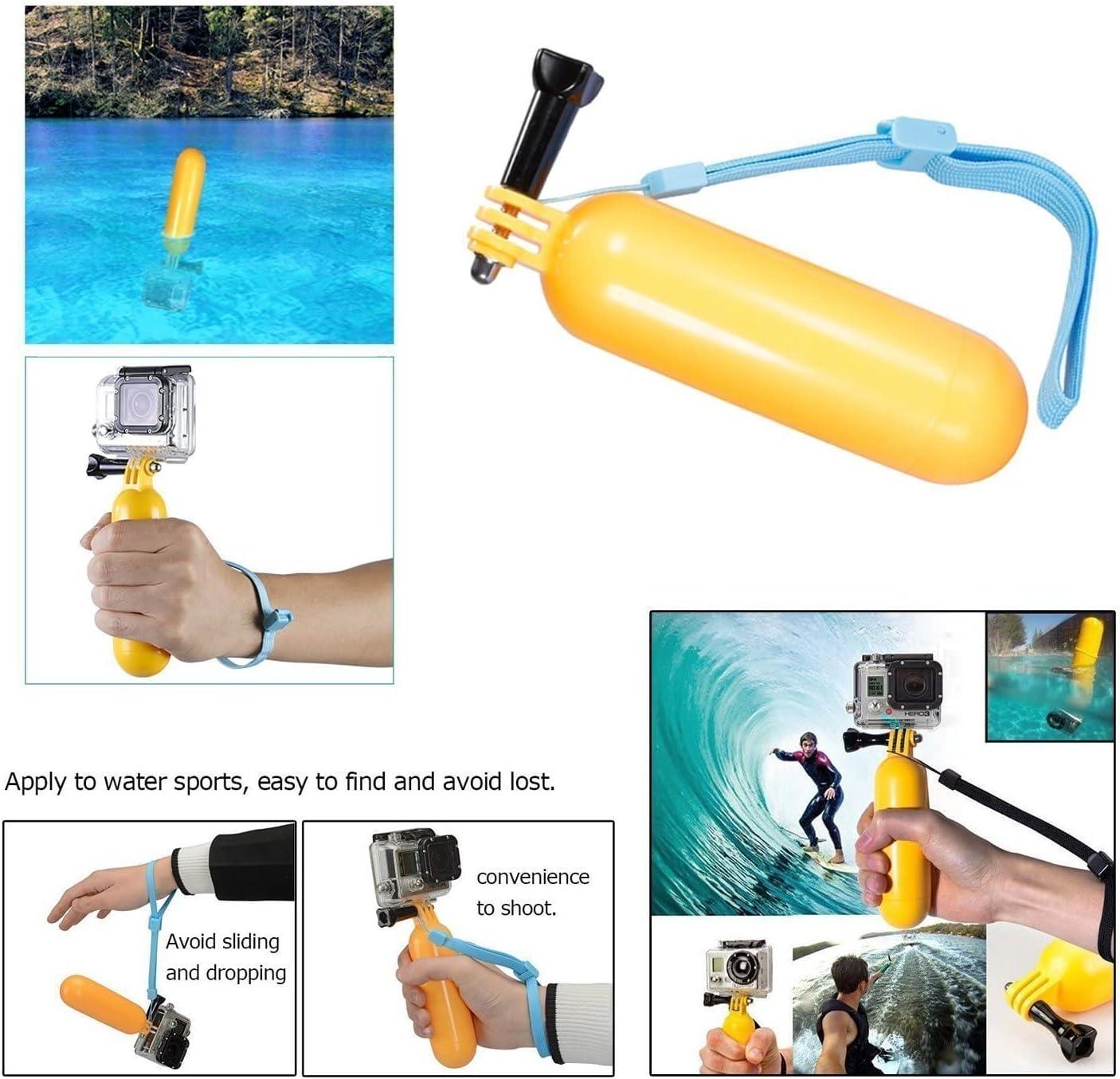 TEKCAM Action Camera Selfie Stick Floating Hand Grip Compatible