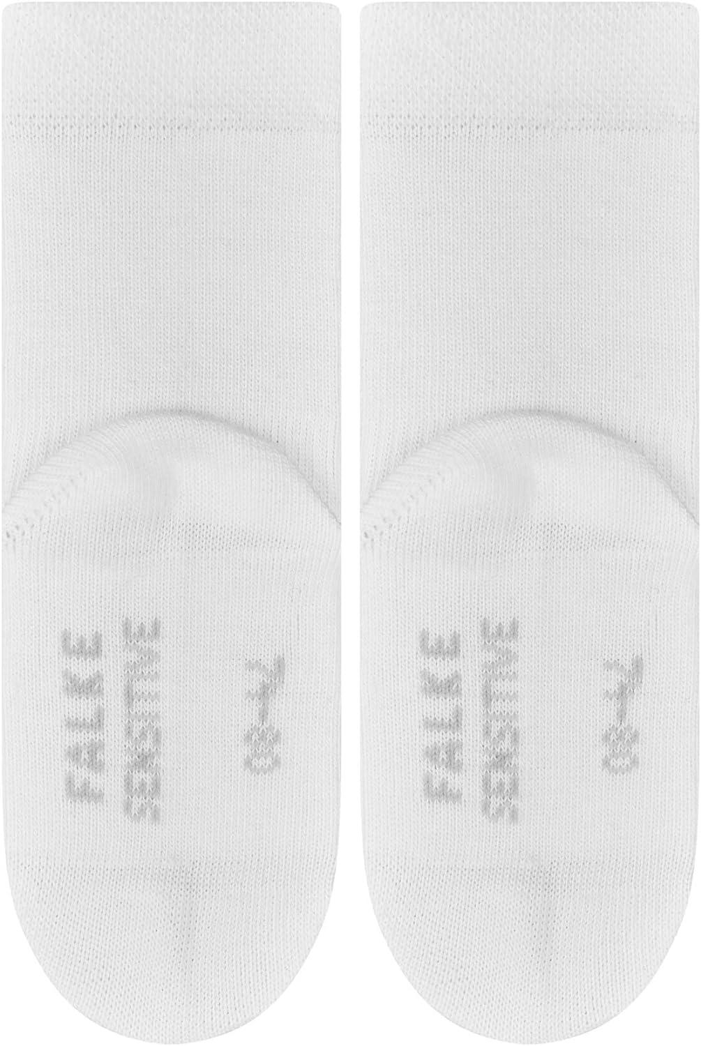 FALKE Unisex Baby Cotton Soft-Top Socks With Gentle Grip On Leg With  Elasticated ZOne In Ankle Area For A Better Fit Blue Pink More Colours 1  Pair Sensitive 6-12 Months White (White 2000)
