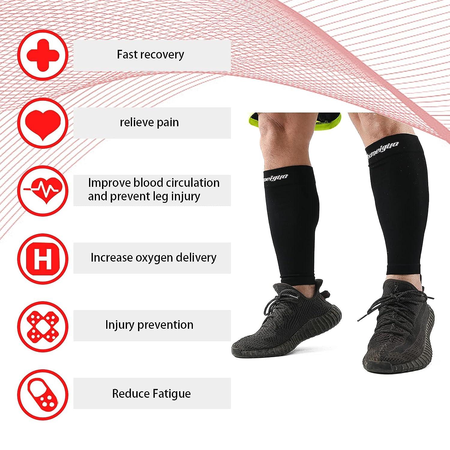 Buy Calf Compression Sleeve. Copper Fit Recovery Leg Compression for Men  & Women. Calf Guard for Shin Splint & Calf Pain . For Running,  Cycling, Air Travel, Circulation, Maternity, Nurses - Large
