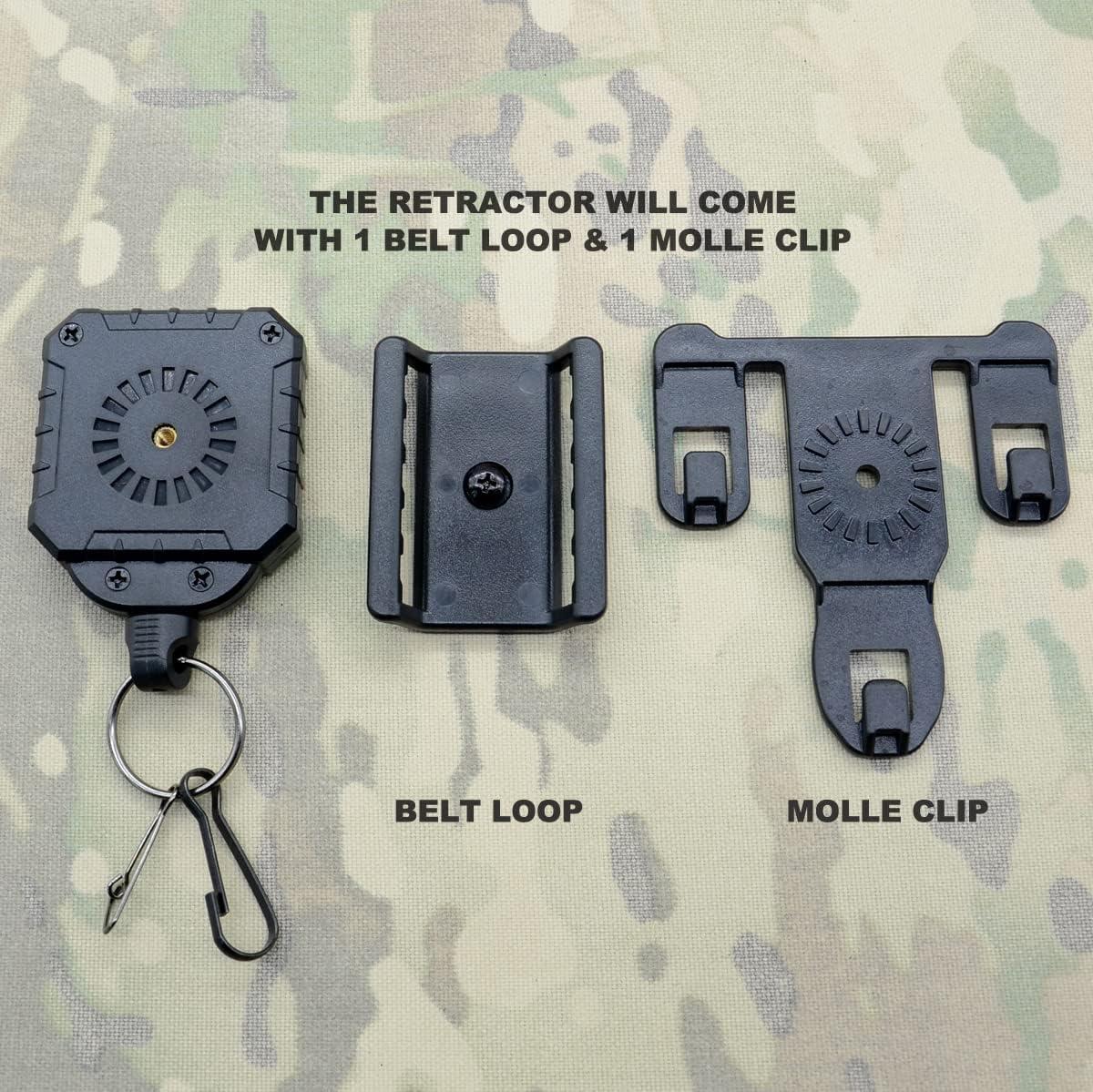 Retractable Tool Lanyard with Belt Loop Clip