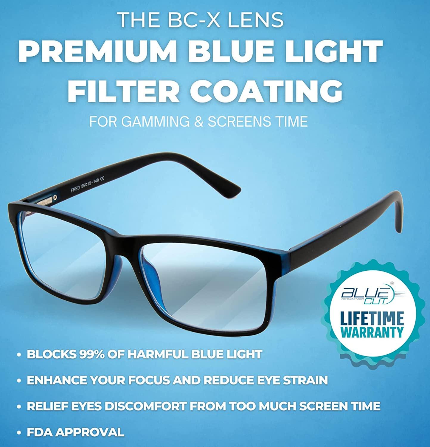  Blue Light Blocking Glasses For Men/Women Anti-Fatigue Computer  Monitor Gaming Glasses Reduce Eye Strain Gamer Glasses : Health & Household
