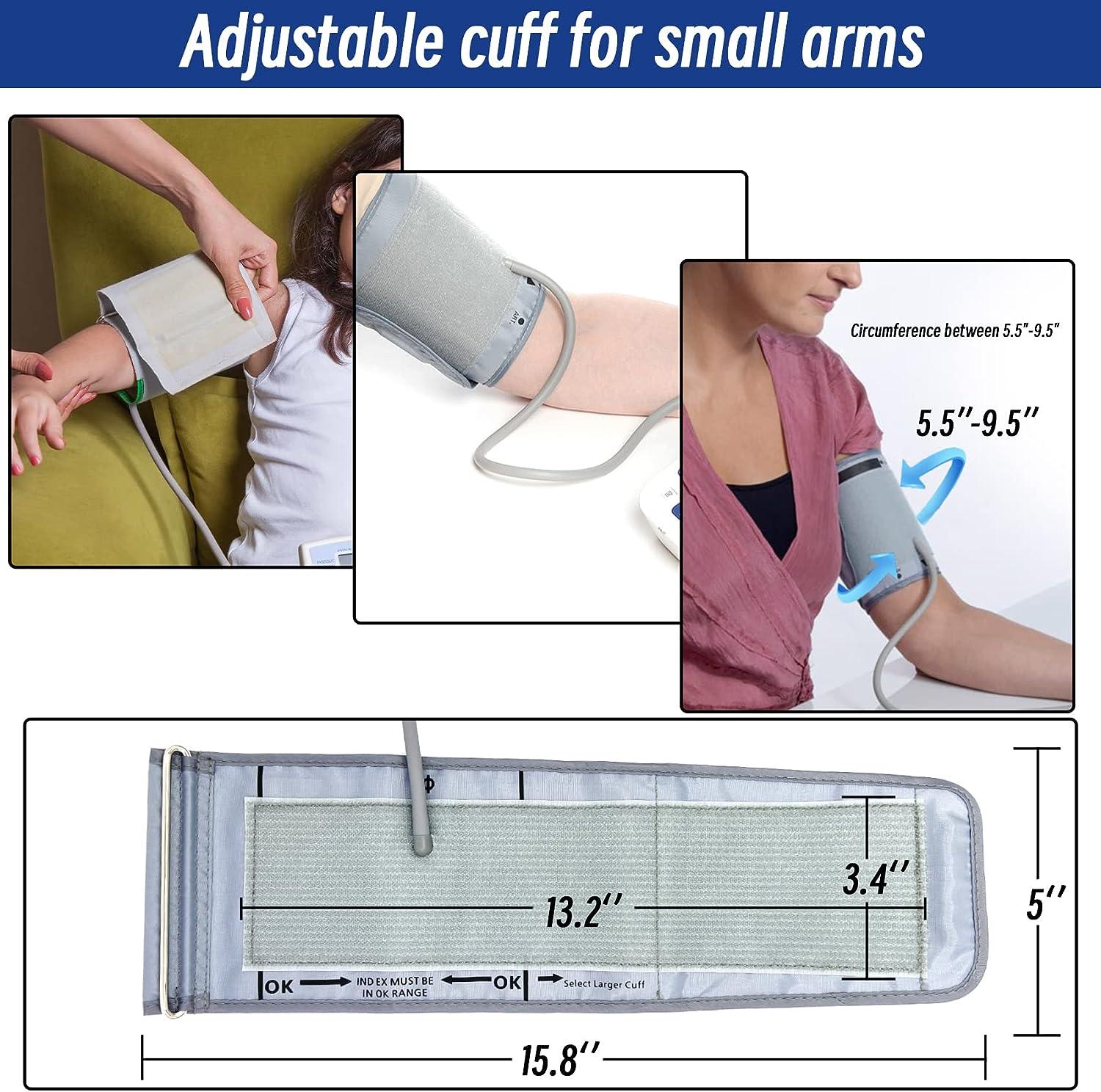 Small Blood Pressure Cuff, ELERA Replacement Small Cuff Applicable for  5.9”-9.5” (15-24CM) Small Arm, Cuff Only BP Machine Not Included