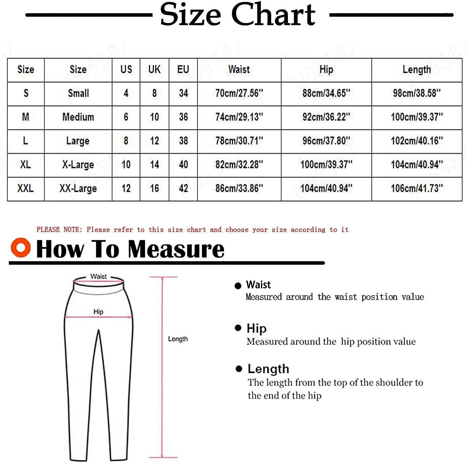 Pants Sizes for Men and Women