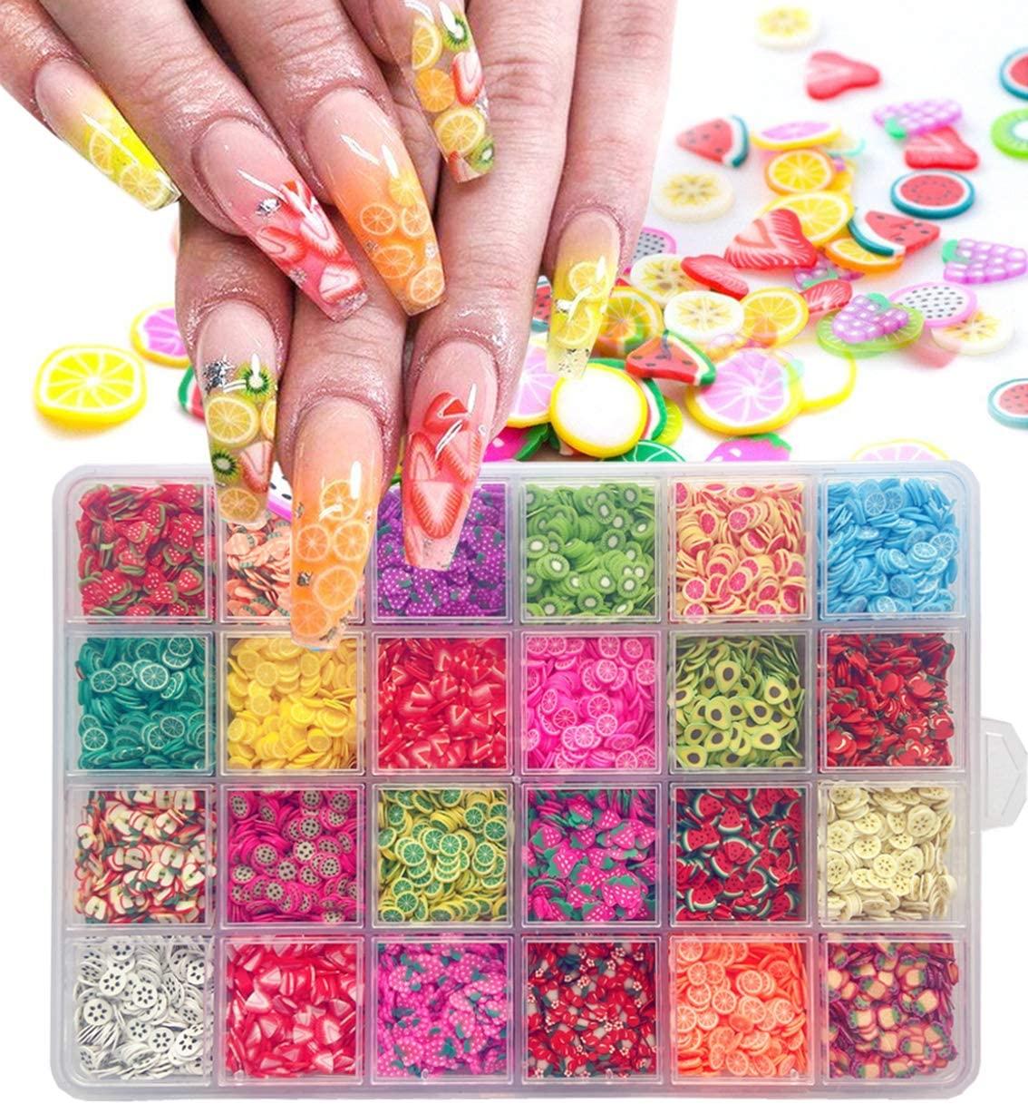 EHOPE Fake Sprinkles Fruit Nail Art Slices Clay Sprinkles Polymer Slices Faux  Sprinkles DIY Nail Art Supplies Making Kit Decoration Arts Crafts for Nail  Art and Cellphone Decorations (24 Styles) - Yahoo Shopping