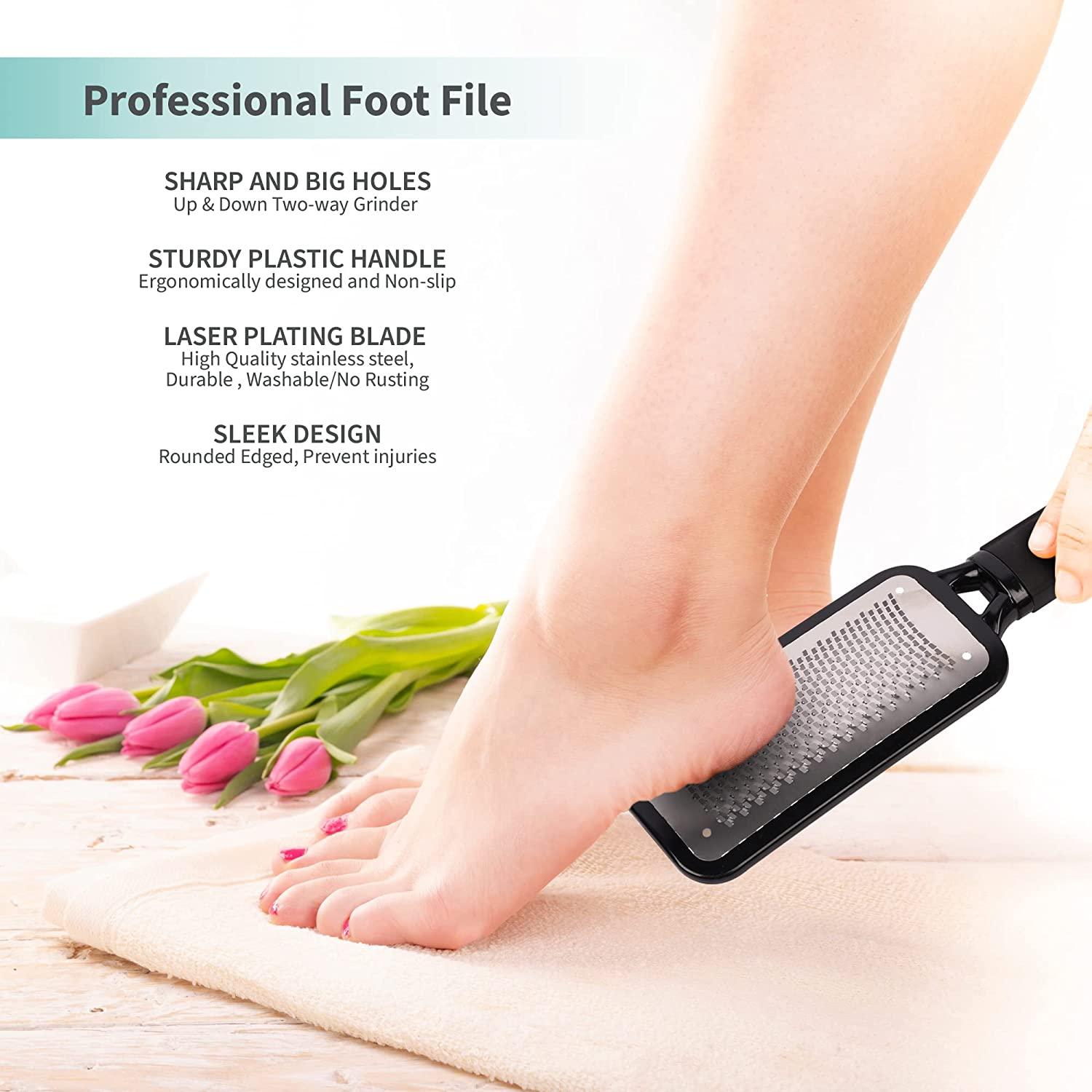 Professional Pedicure Foot File, Foot File Rasp, Callus Remover, Foot  Scrubber - Perfect Foot Care for Cracked Heels - Corn Remover/File -  Pedicure