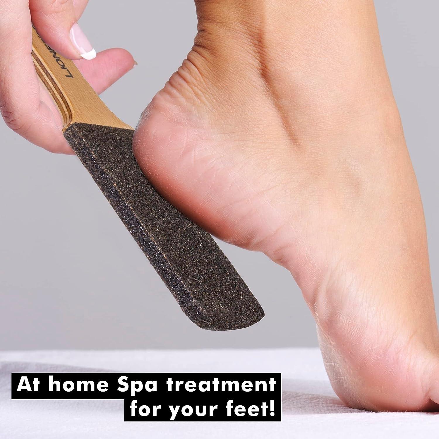  Pumice Stone Foot File, 2 Pack Callus Remover for Feet with  Wooden Handle, Pedicure Foot Scrubber to Remove Dead Skin, Dry, Rough,  Corns Skin Scraper : Beauty & Personal Care
