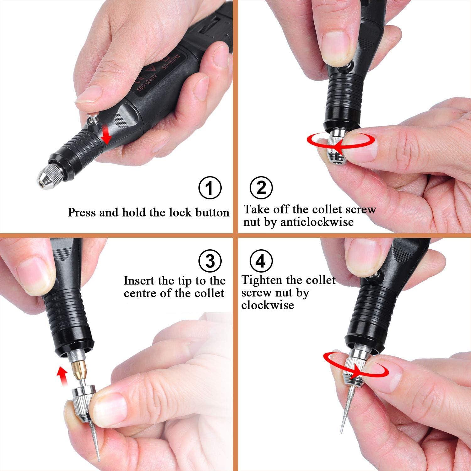 Electric Micro Engraver Pen Mini DIY Engraving Tool Kit for Metal Glass Ceramic