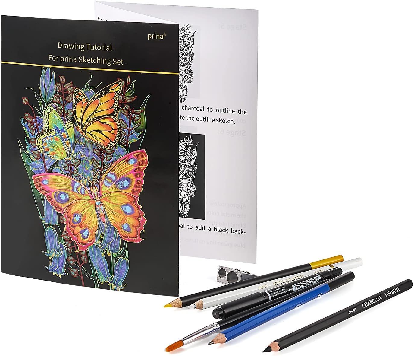 Nctoberows 76-Pack Drawing Set Sketching Kit, Pro Art Supplies