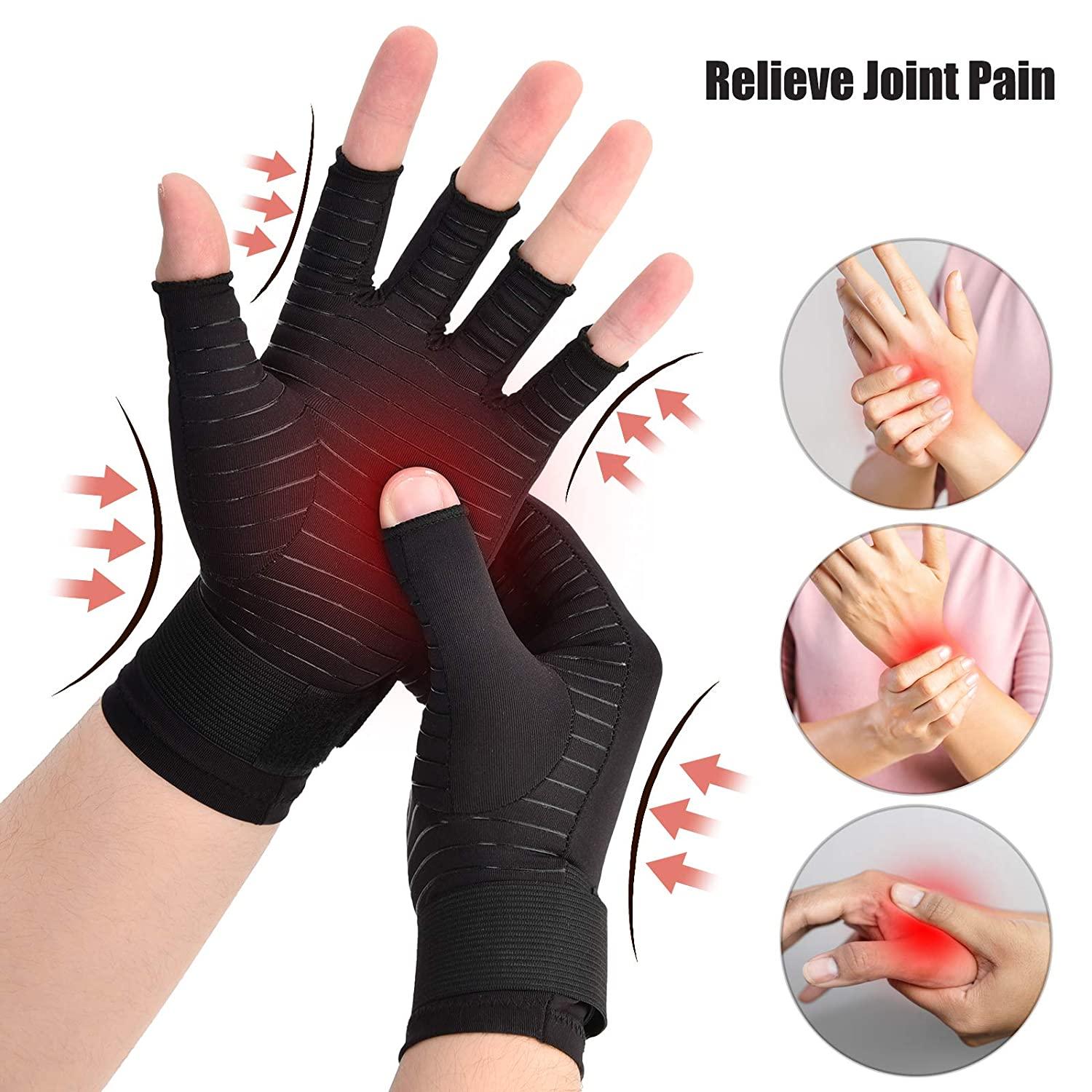 Carpal Tunnel Gloves and Braces with Compression for Hand Pain Relief
