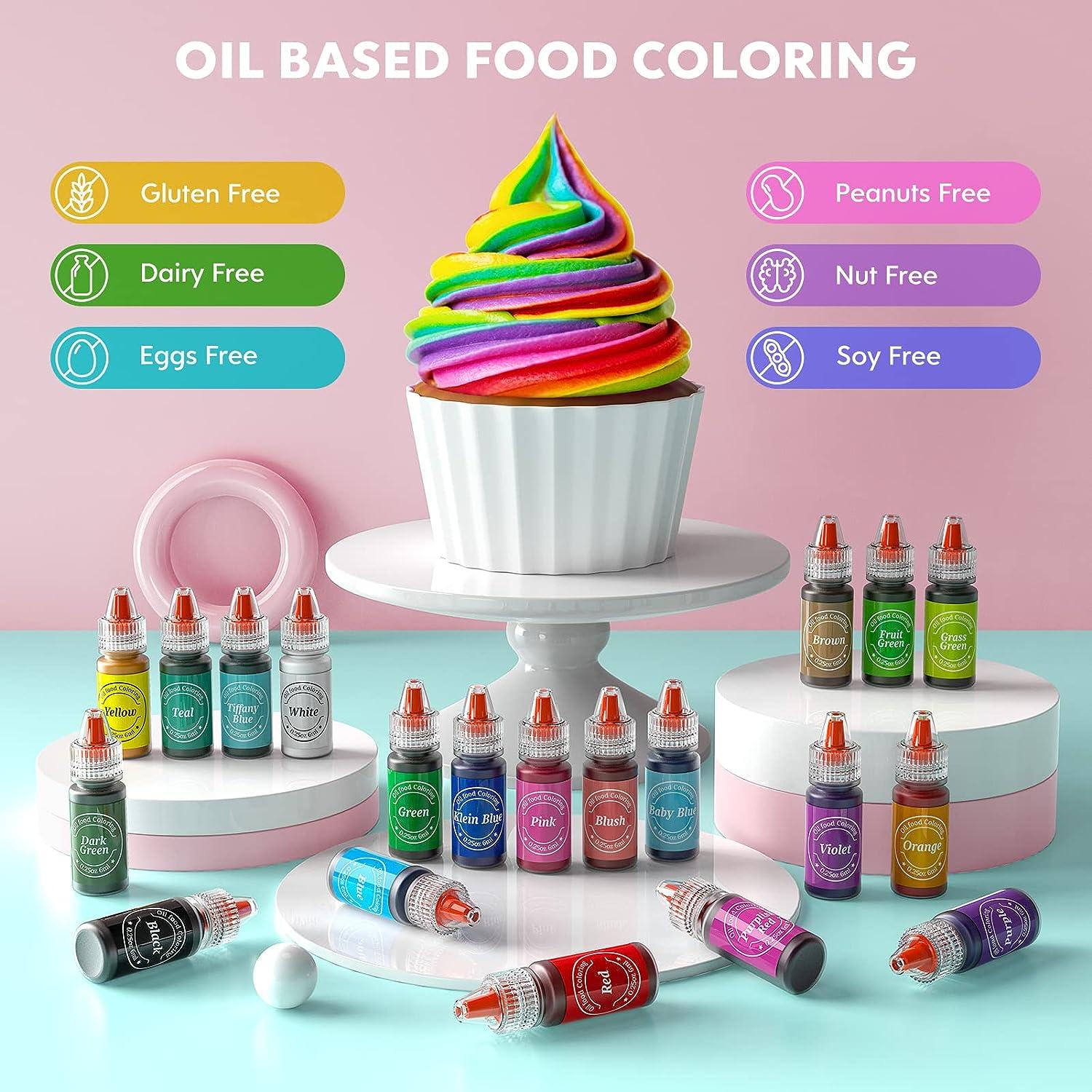 12 Color Cake Food Coloring Set, Nomeca Food Grade Vibrant Food