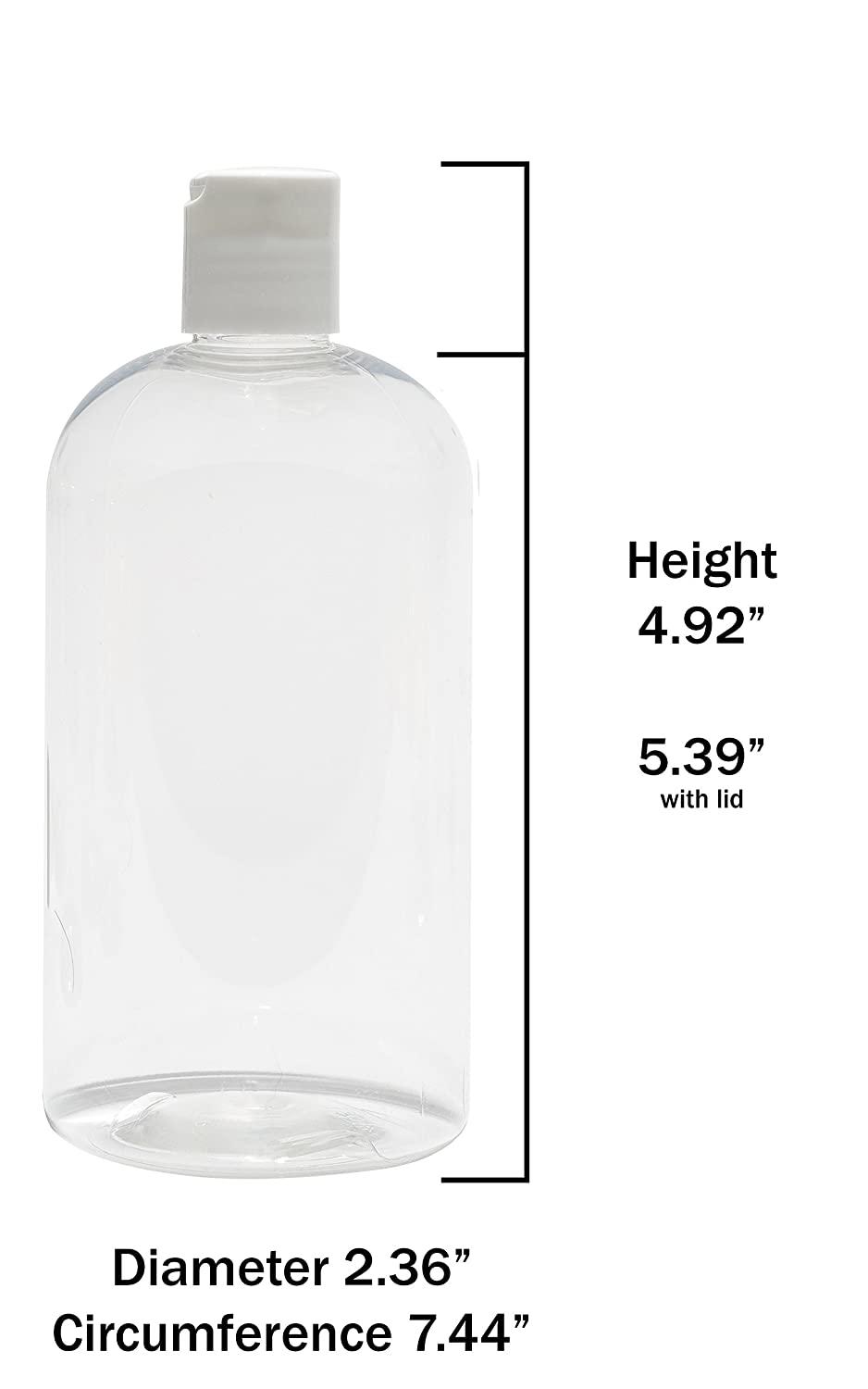 8 oz. Squeeze Bottles, Clear - 6/Pack