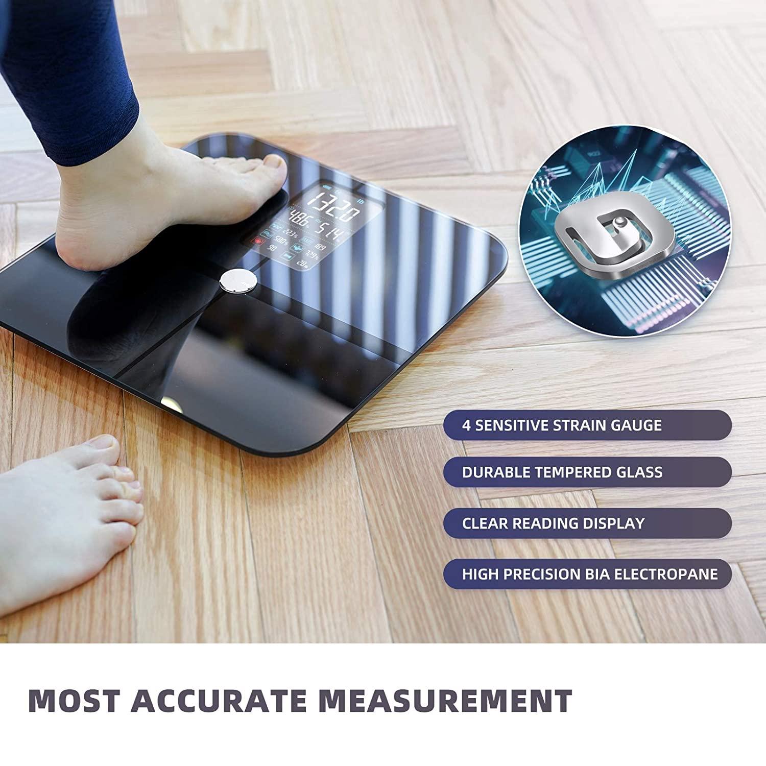 Body Weight Scale, 6mm Tempered Glass Smart Scale High