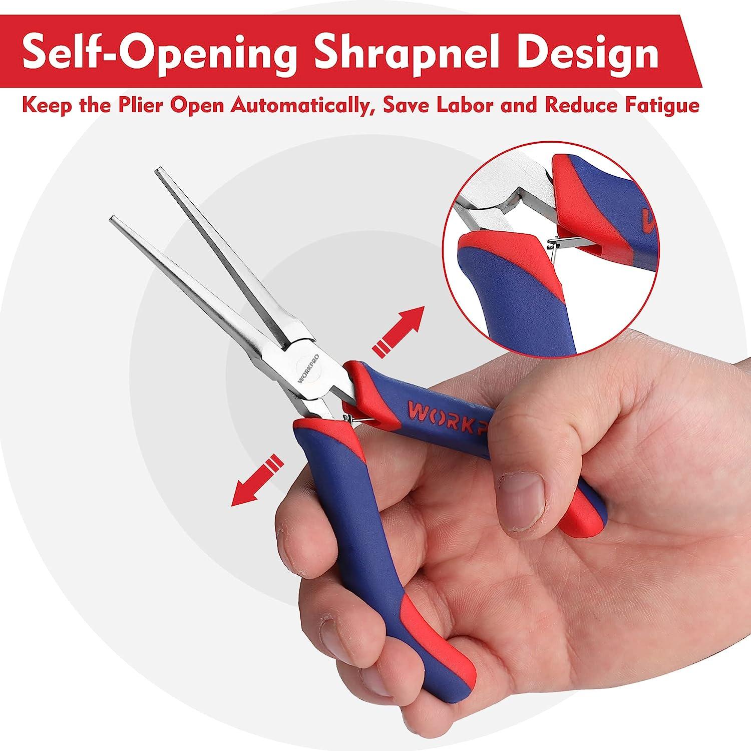 WORKPRO 6-in Home Repair Needle Nose Pliers with Wire Cutter in the Pliers  department at