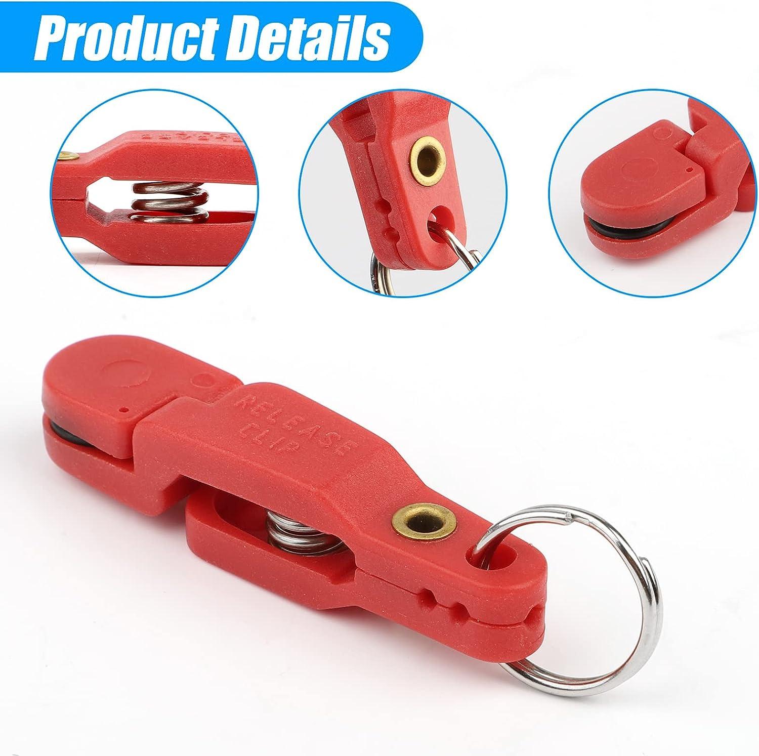 YUNNLEZT 10pcs Heavy Tension Downrigger Release Clips for Offshore Fishing, Planer Board, Weight, Kite