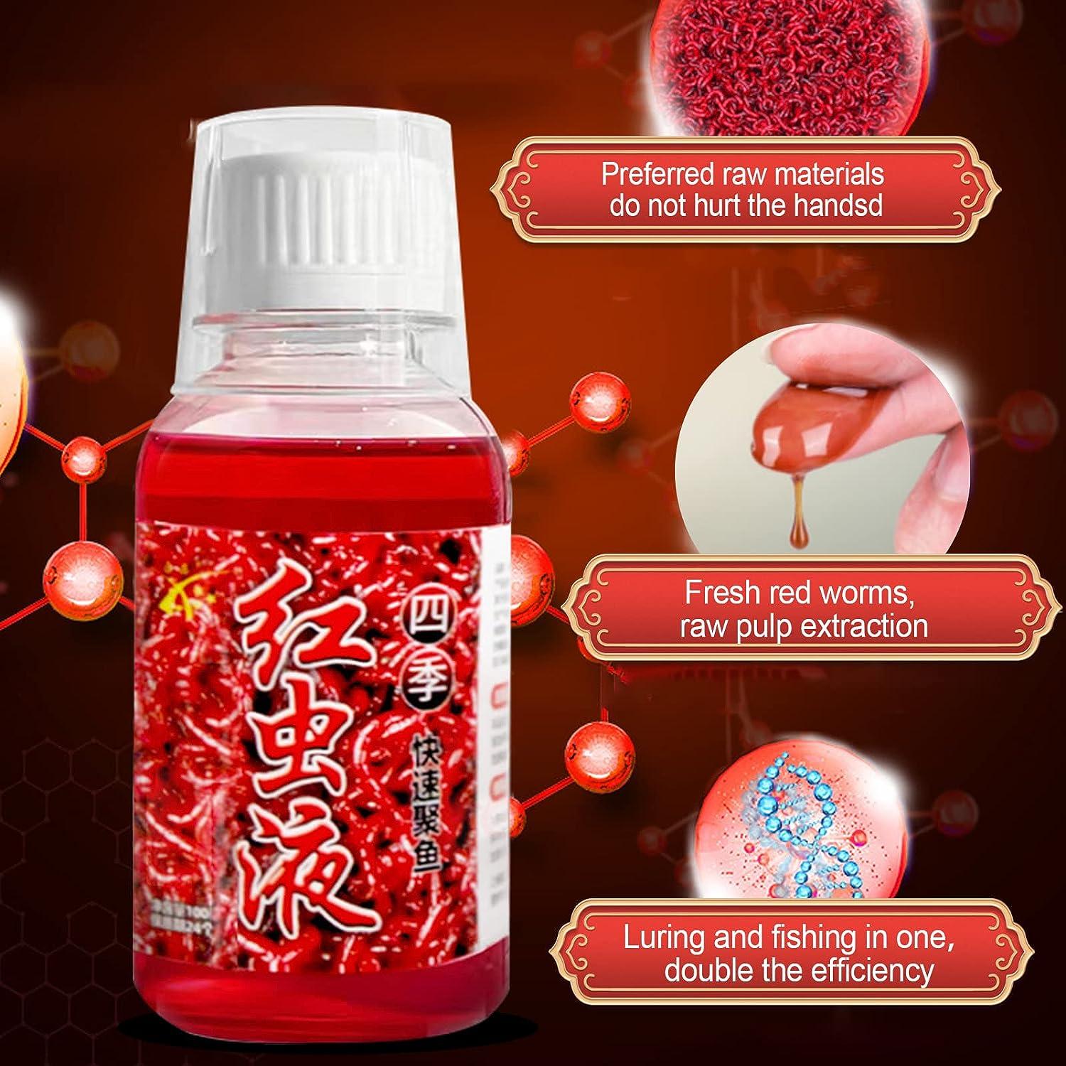100ml Red Worm Liquid Bait, High Concentration Attractive Smell Fishing Bait