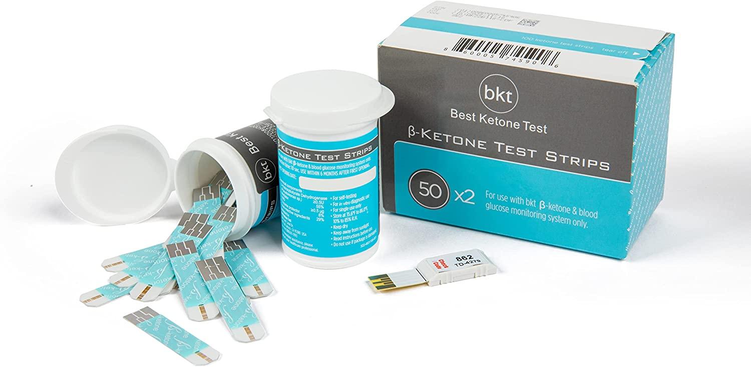 BEST KETONE TEST, Blood Ketone Test Strips, 100ct