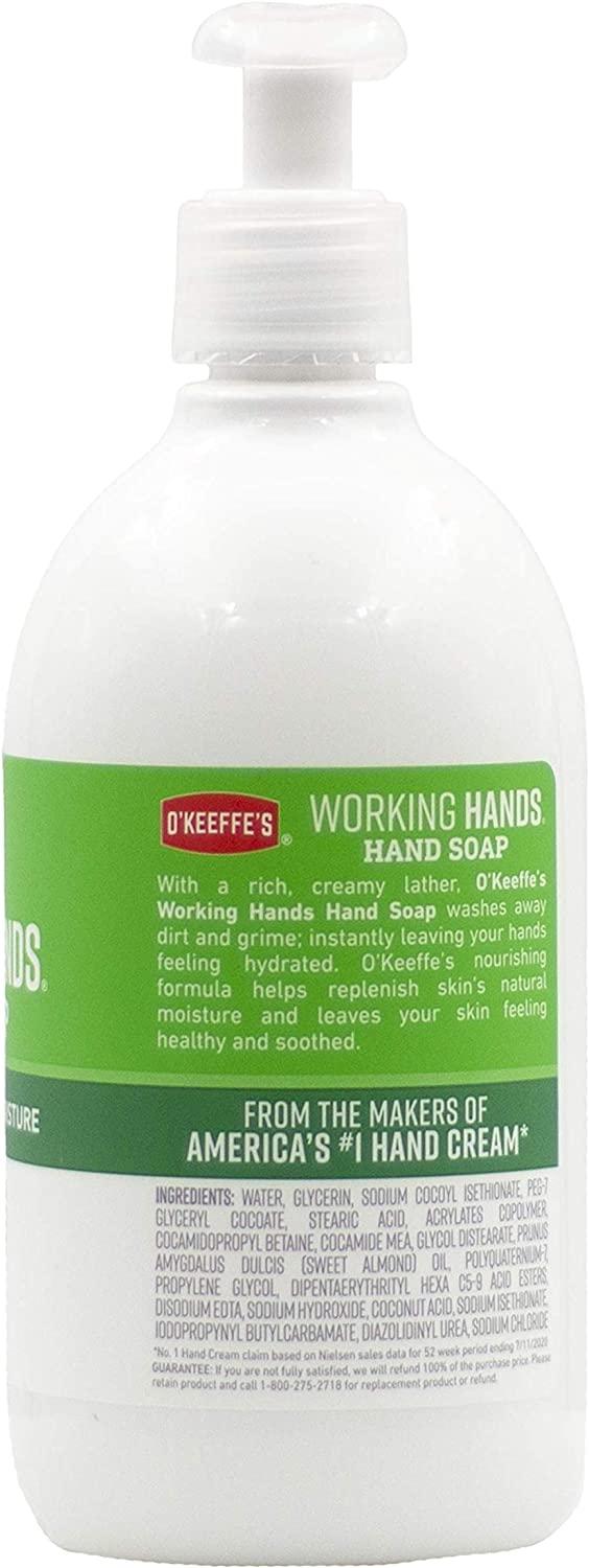 O'Keeffe's Working Hands Moisturizing Hand Soap 25 Ounce Bottle Refill  Unscented (Pack of 2) 2 - Pack