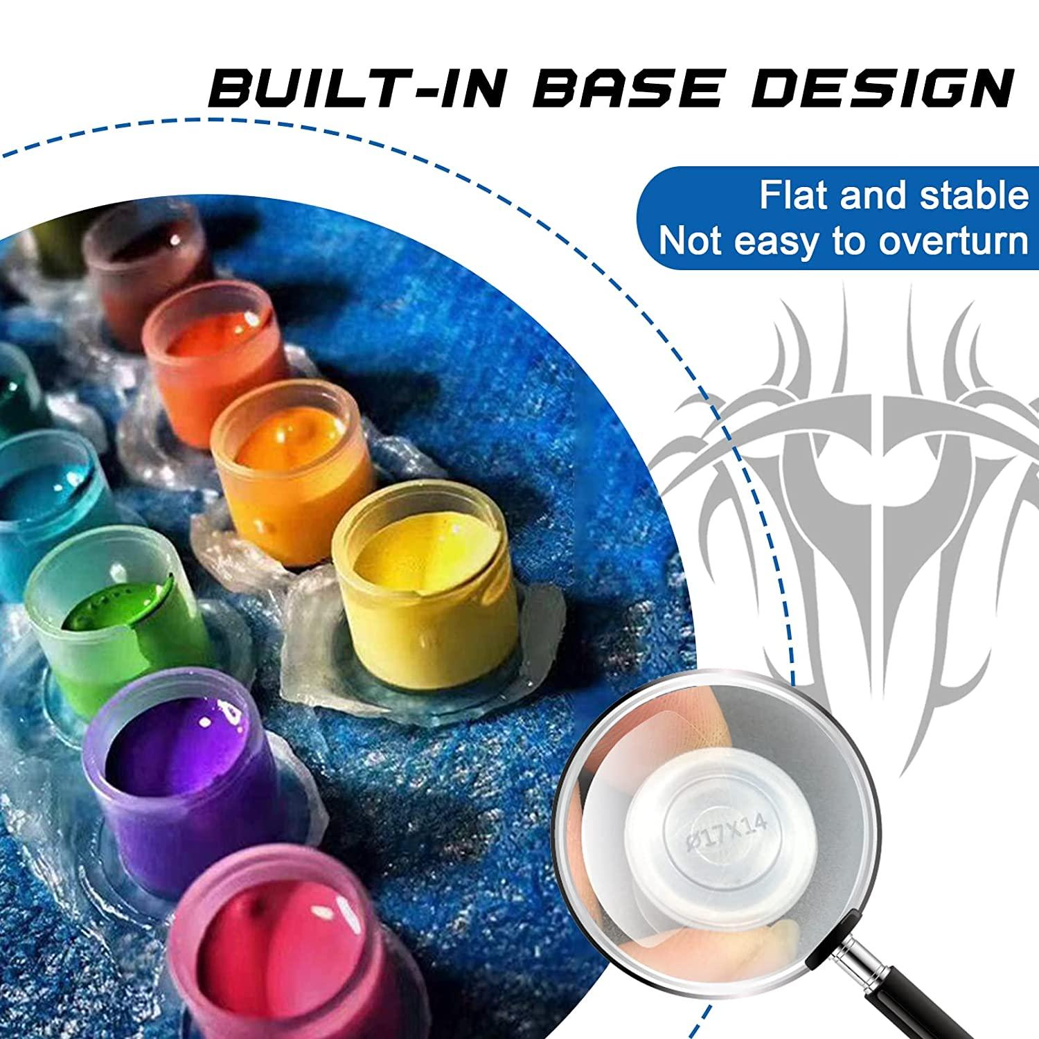 Variety Of Ink Cups With Base | ACCESSORIES - ARTE SANO TATTOO SUPPLIES