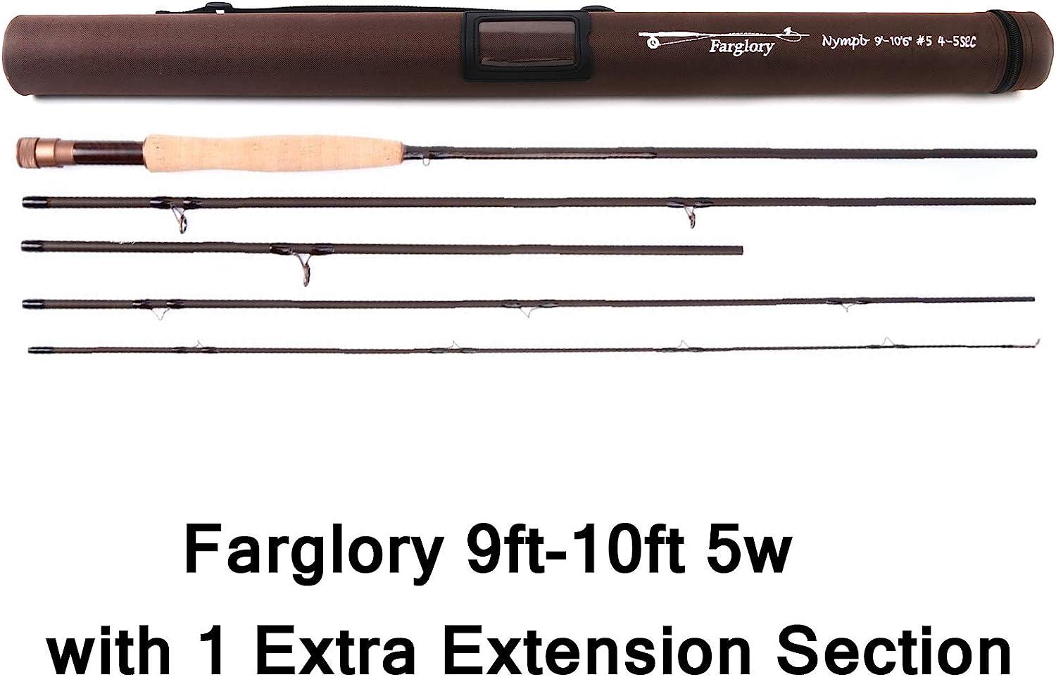 M MAXIMUMCATCH Maxcatch Farglory Euro Nymph Fly Rod Czech nymphing Style 4  in 1 Fly Fishing Rods 9'-10'65wt 4-5sec 2in 1