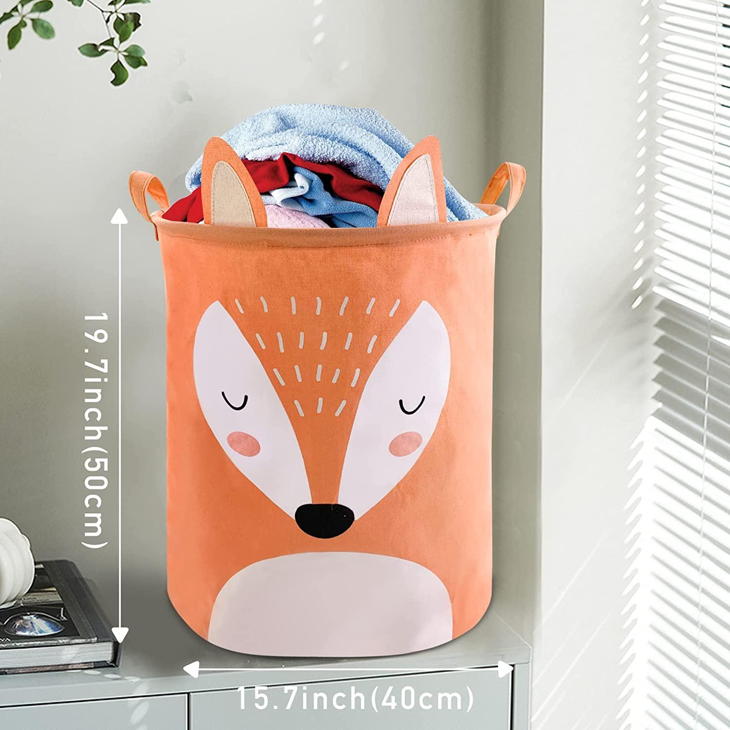 Laundry Hamper Storage Basket, Collapsible Kids Room Canvas