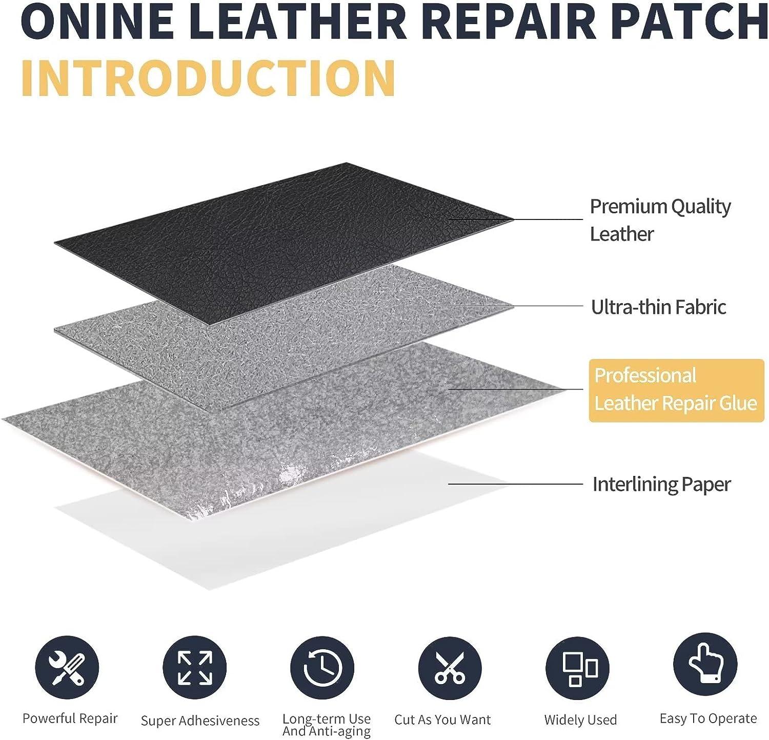 Leather Repair Patch Artificial Leather Repair Patches, Self Adhesive  Strong Adhesive Repair Subsidy, for Repairing Sofas/Seats (Color : A9, Size  
