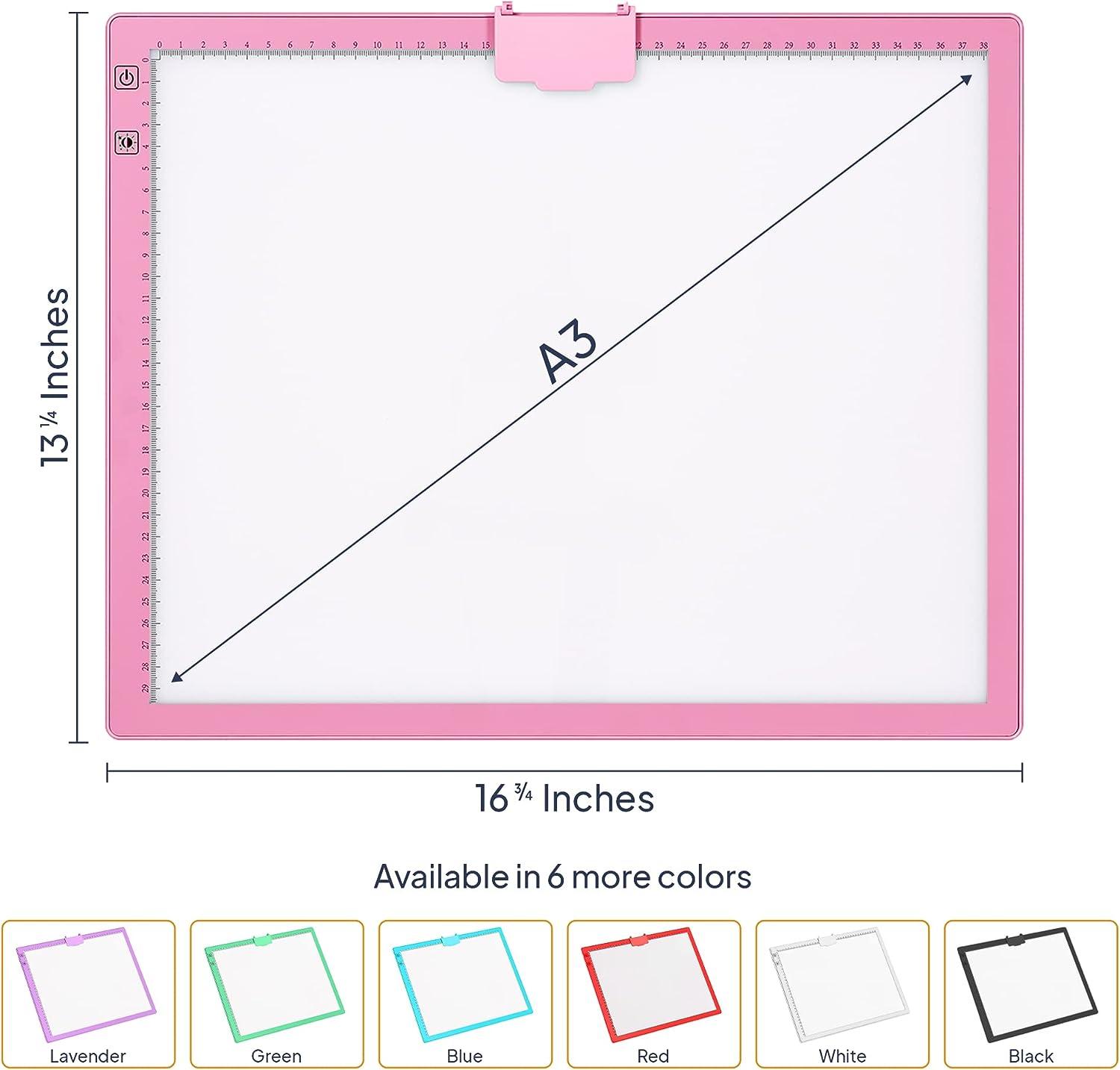 iVyne Rechargeable Led Bright Ultra-Thin Light Pad A3 Powered by Lithium  Battery for Cricut Vinyl, Weeding Tool, Drawing Crafting Box/Board for