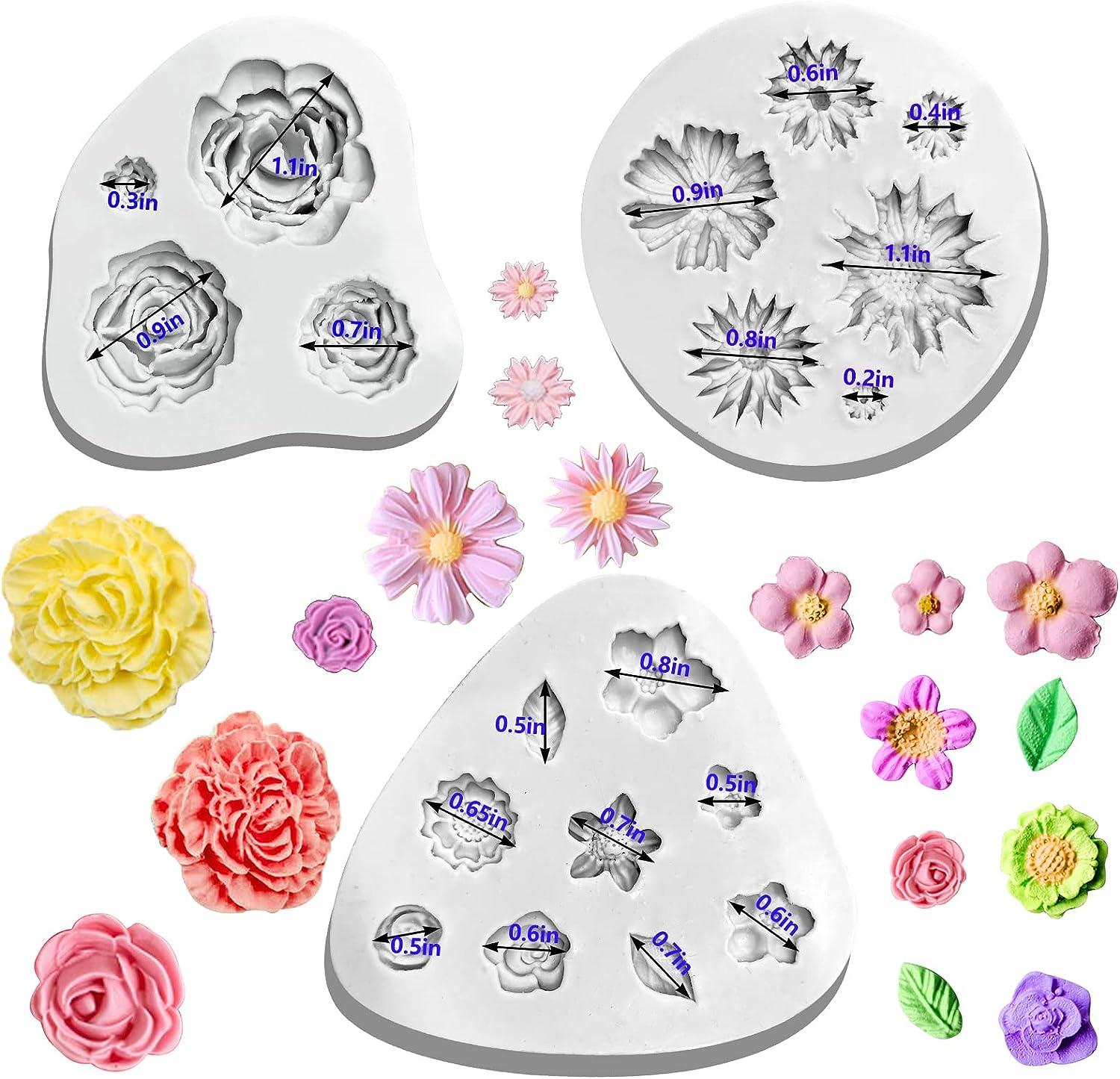 OIIKI 3PCS 3D Flower Resin Silicone Molds, Daisy Sunflower Flower Resin  Casting Molds, DIY Resin Pendant Molds for Jewelry Making Necklace,  Earrings