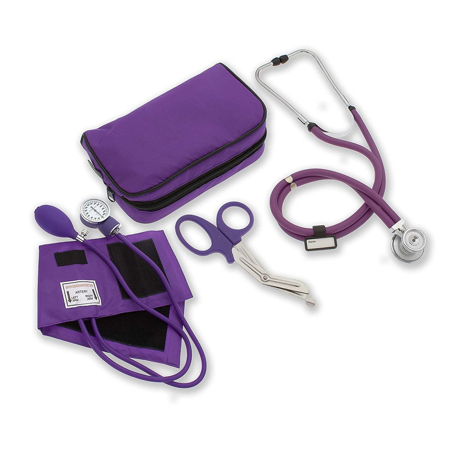 ASA TECHMED Nurse Essentials For Work Starter Kit, Stethoscope, Blood  Pressure Monitor, Otoscope, Tuning Forks And More 18 Pcs Doctor Kit, Nurse  Gift