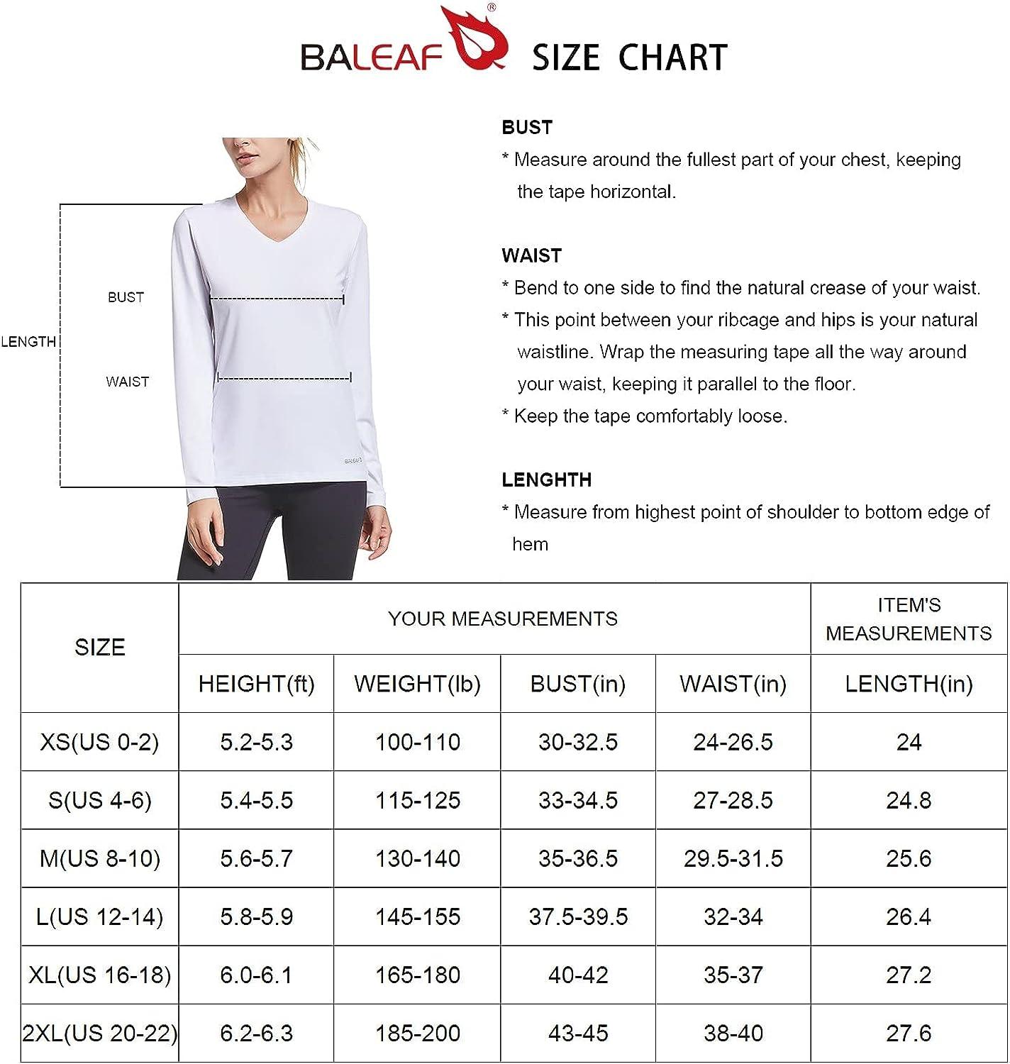 BALEAF Women's Long Sleeve Running Shirts Workout Tops Athletic Active  Quick Dry Soft Lightweight