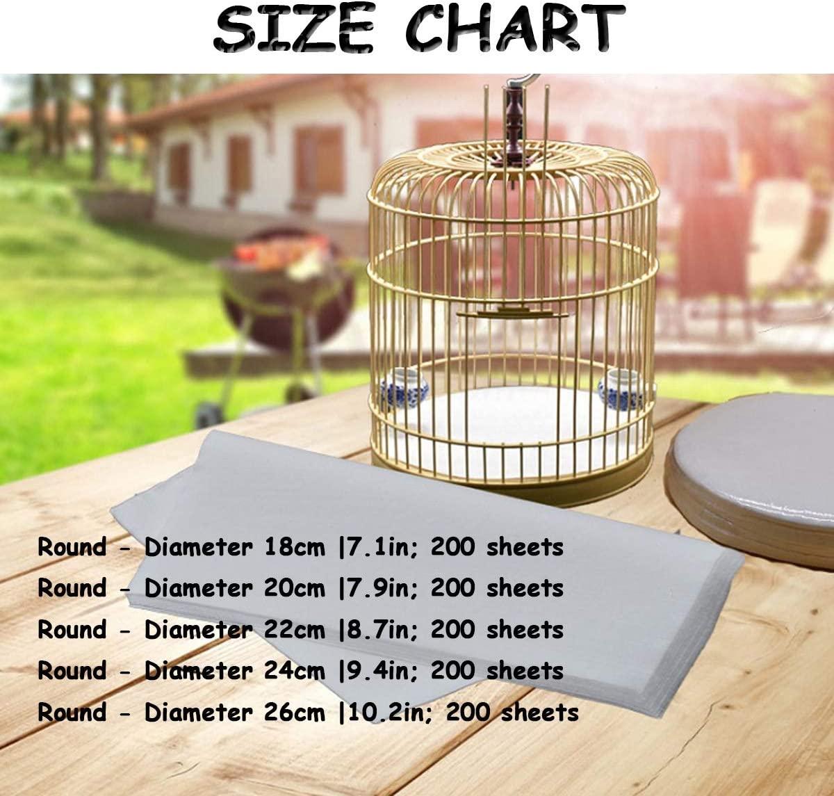 Bonaweite Bird Cage Liner Paper, Extra Large Size Pre Cut Sheets for  Birdcages, Precut Absorbent Disposable Non-Woven Cages Cushion Pad Mat