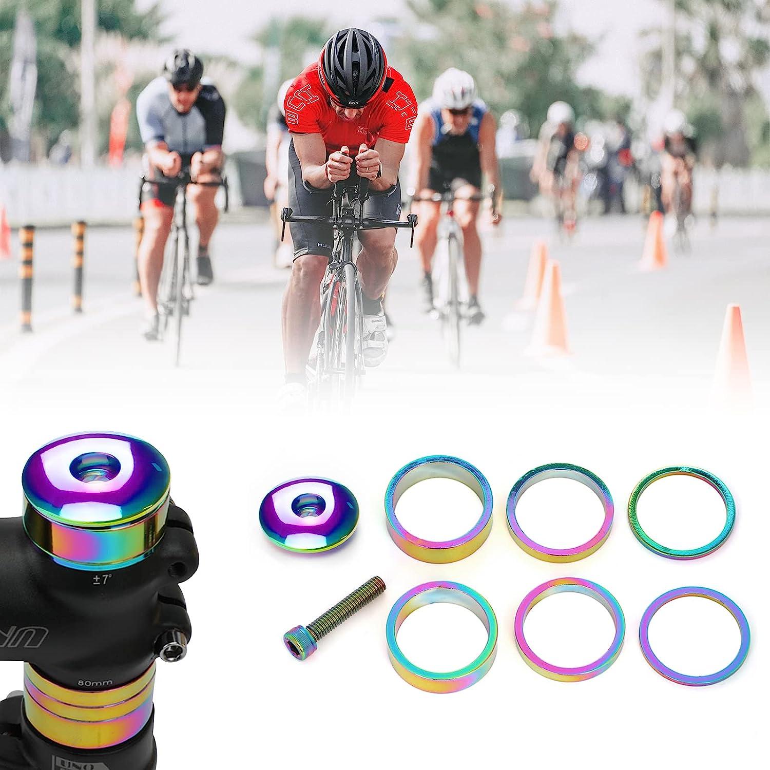 MTB Bike Headset Spacer Cover Suspension Top Tube Cap Screw Fork Ring  Spacers 1 1/8 Inch Bike Stem washer Headset Star Nut - AliExpress