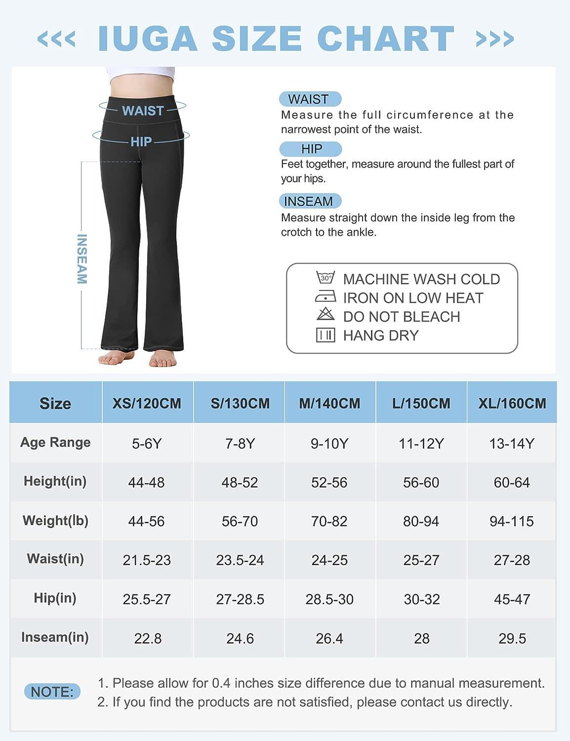 IUGA Bootcut Yoga Pants with Pockets for Women Wide Leg Pants High
