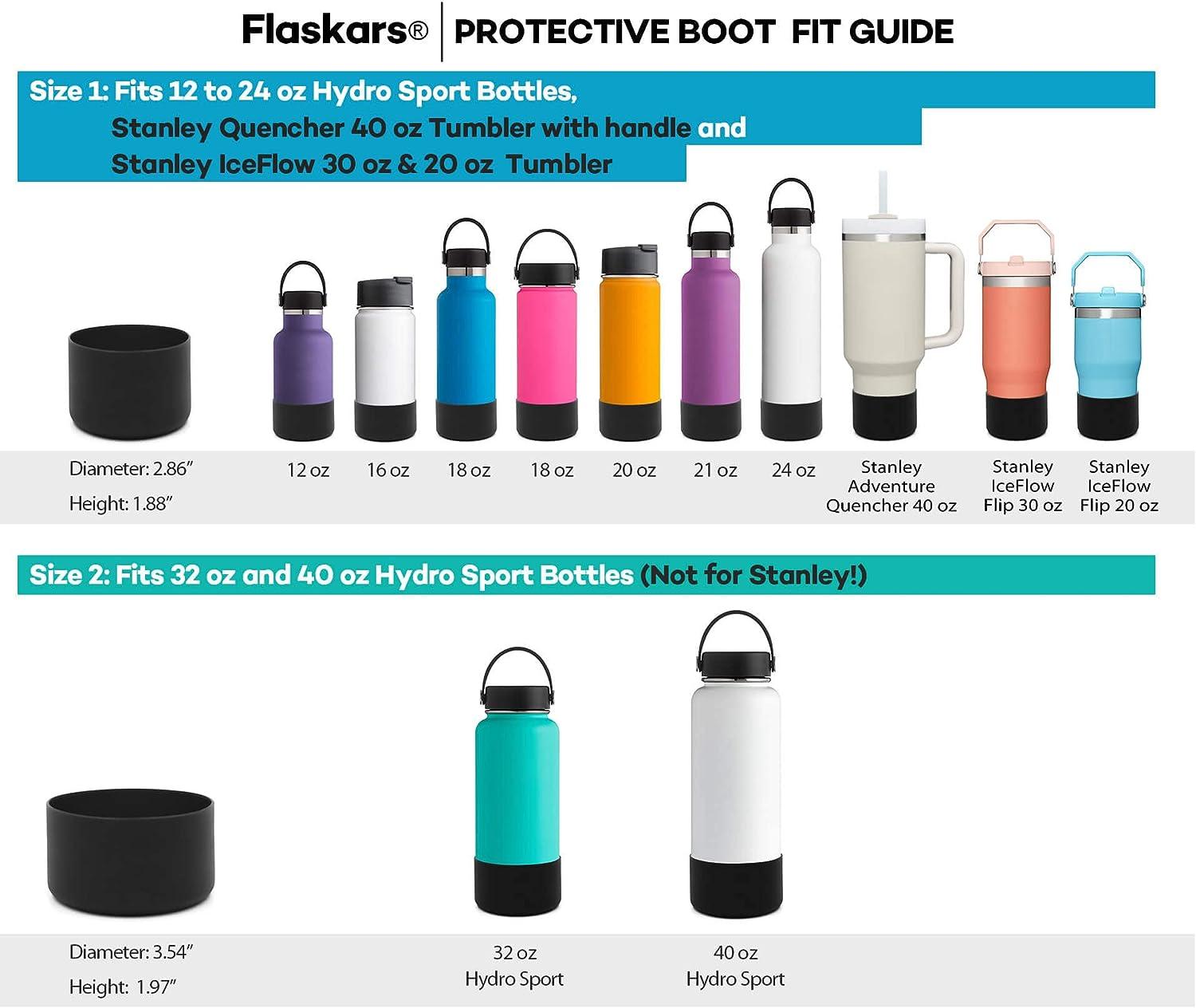 Protective Silicone Bottle Boot/Sleeve for Bottles, BPA Free Anti