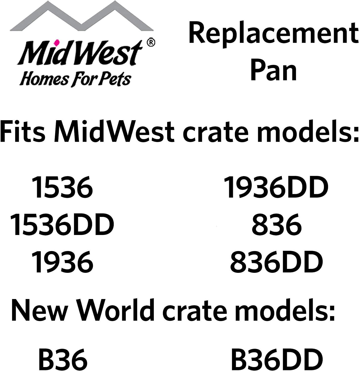 Replacement Pan for MidWest Dog Crate 36 Inch Crate Pan