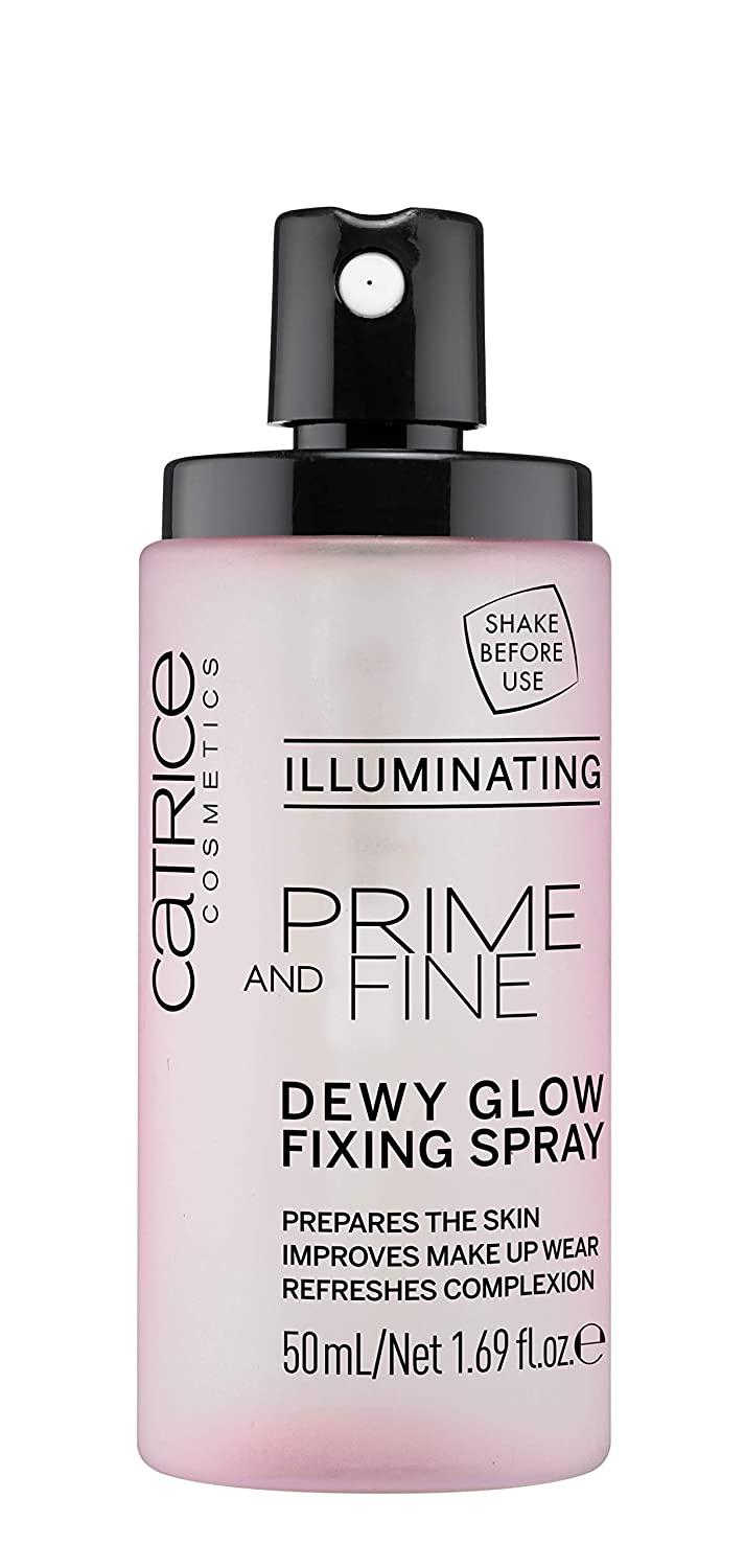 Catrice | Prime & Spray| Free Fine Glow of (Pack | Vegan Fl 1) 1.69 Transparent Oz and Cruelty Free of Fast Drying Fixing & Dewy Paraben (Pack Illuminating 1) Spray 