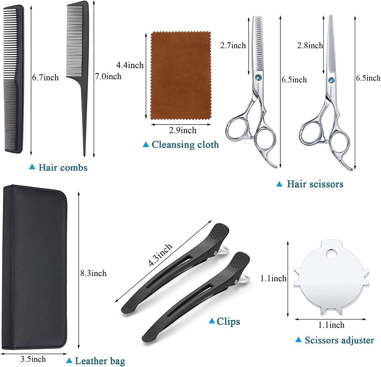 Hair Cutting Scissors Kit, Aethland Professional Barber