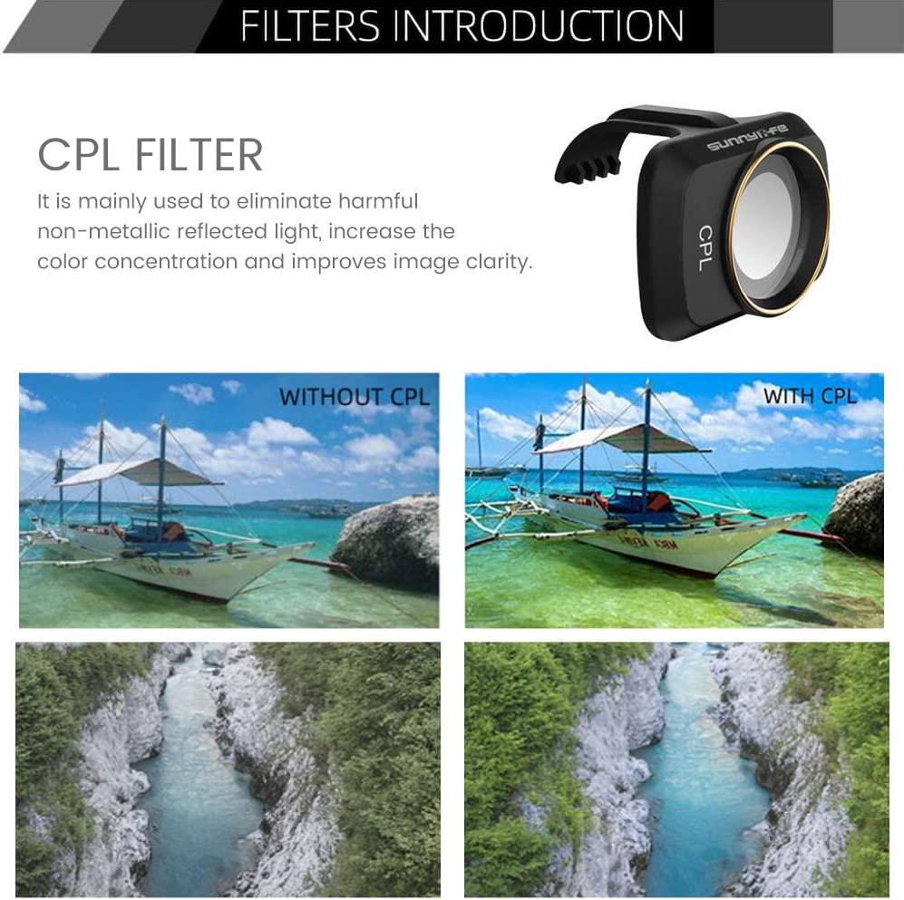 Nano-X Pro Series System UV+CPL+ND8+ND16+ND32+ND64 Camera Lens Filter Set  Compatible with DJI Mavic Mini/Mavic Mini 2/Mini SE Drone