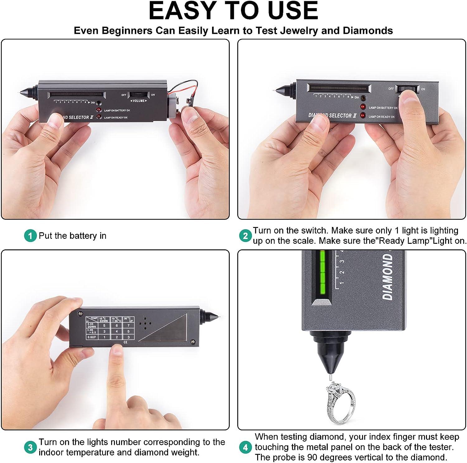 Portable Electronic Diamond Tester Pen, for Diamond, Gem