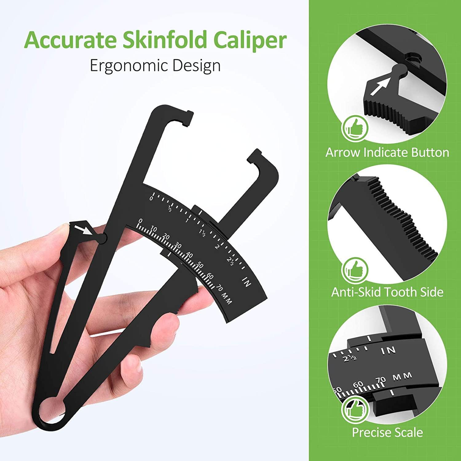 Gadget Hero's Digital Skin fold Caliper, Body Fat Measure Calliper
