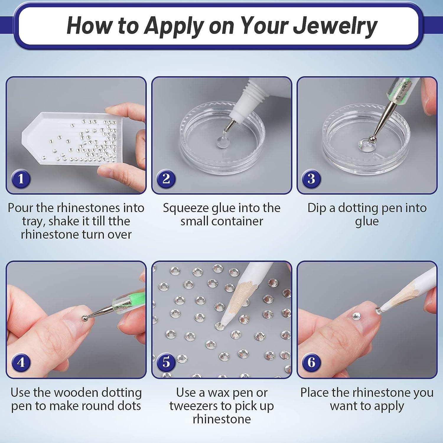 🧵 How to Apply Glue for Rhinestones on a Fabric × Clear Adhesive