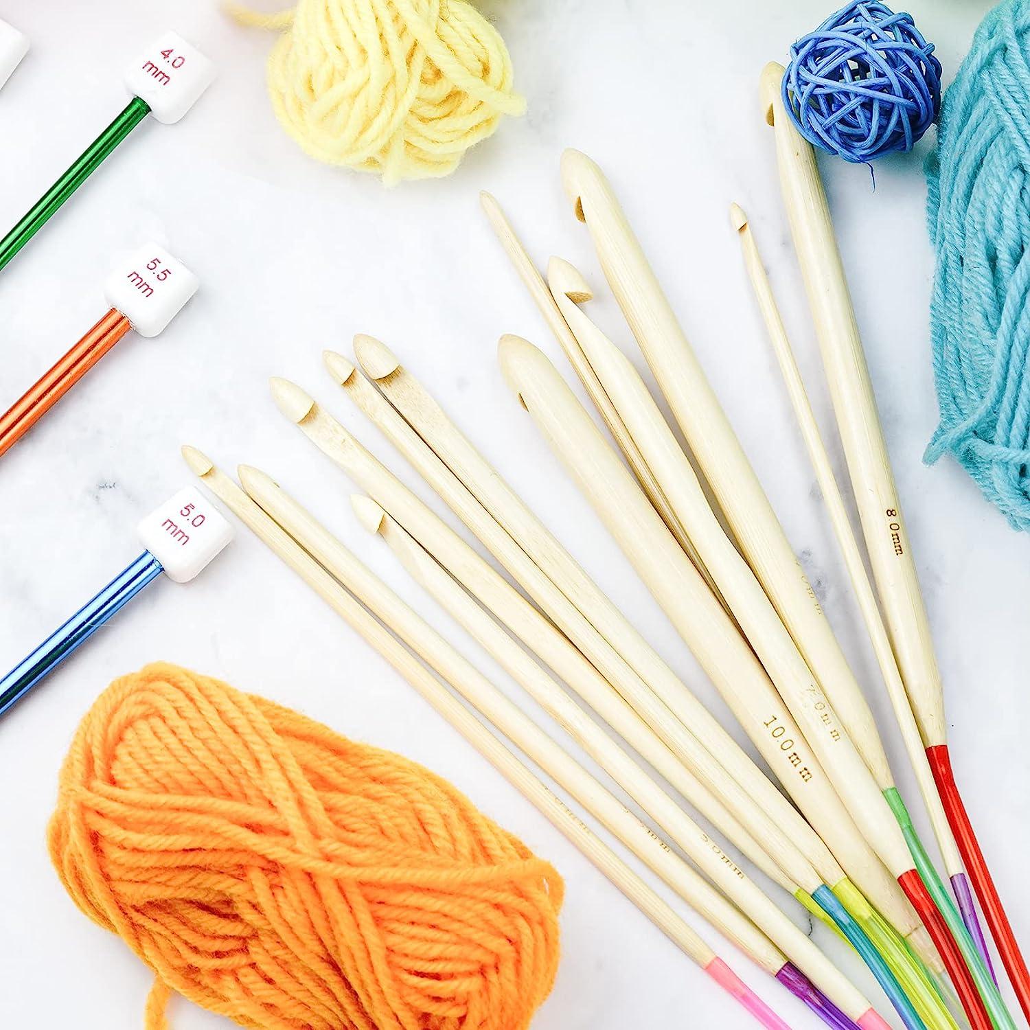 2.5 mm to 5.5 mm Tunisian Afghan Crochet Hooks Multicolor Aluminum Knitting Needles  Hook Multicolour Crochet